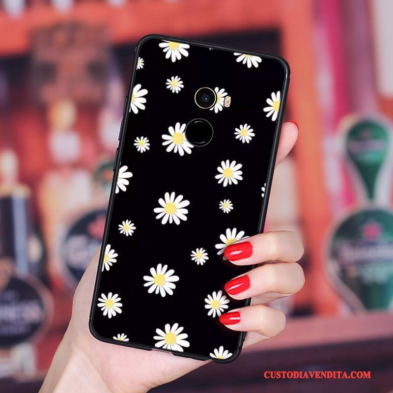 Custodia Mi Max 2 Creativo Tutto Incluso Arte, Cover Mi Max 2 Silicone Fiori Piccola