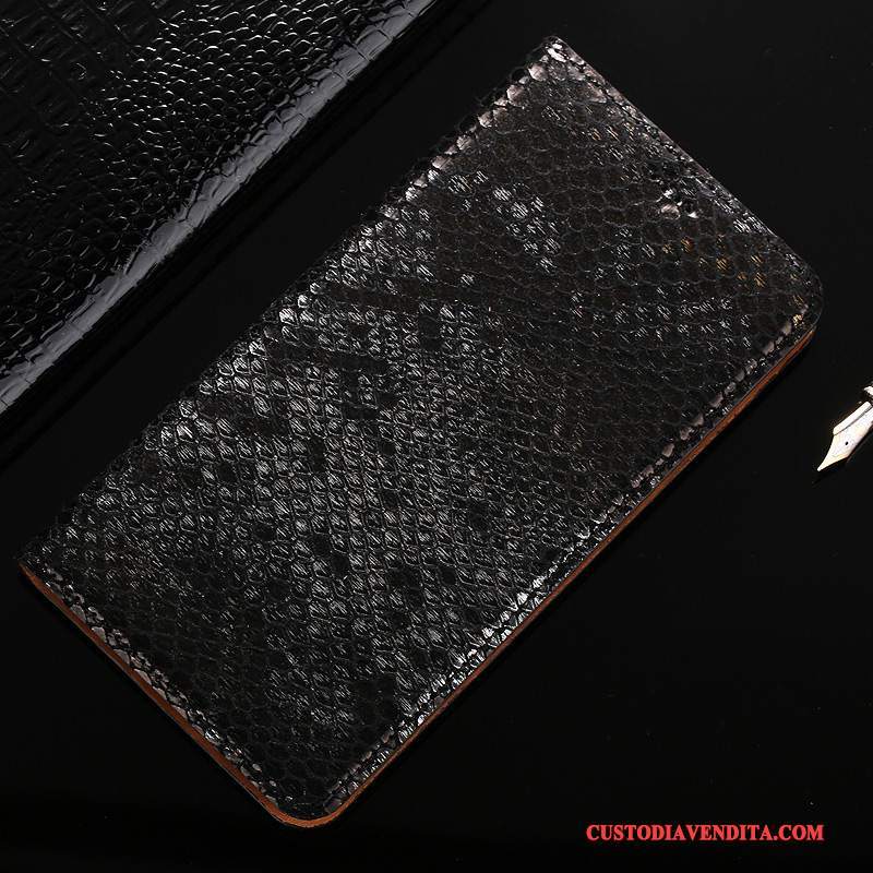 Custodia Mi Max 2 Pelle Piccola Anti-caduta, Cover Mi Max 2 Folio Telefono Nero