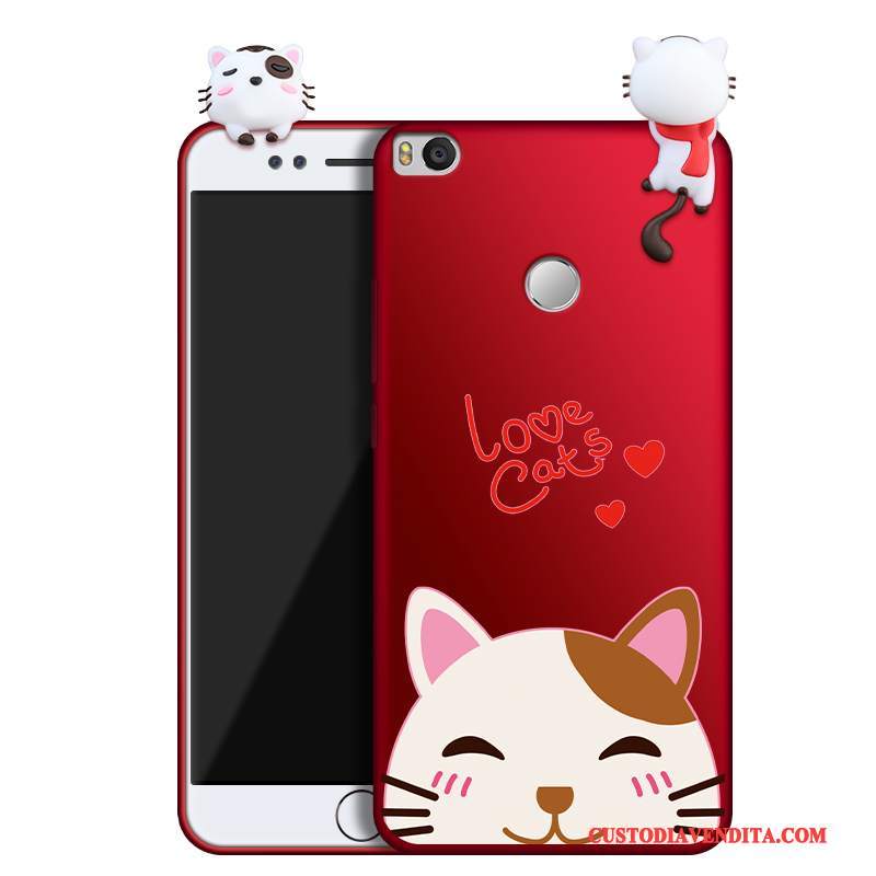 Custodia Mi Max 2 Protezione Rosso Piccola, Cover Mi Max 2 Creativo Tendenza Anti-caduta