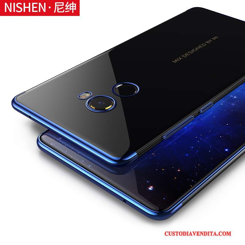 Custodia Mi Max 2 Silicone Di Personalità Blu, Cover Mi Max 2 Creativo Anti-caduta Sottile