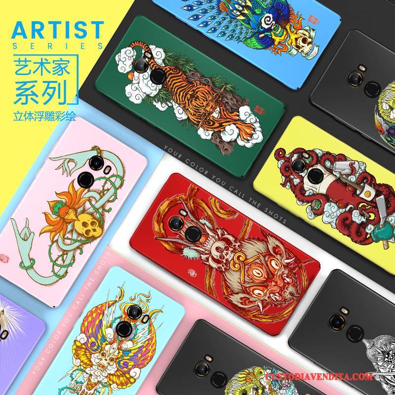 Custodia Mi Mix 2 Colore Difficile Anti-caduta, Cover Mi Mix 2 Creativo Tutto Inclusotelefono