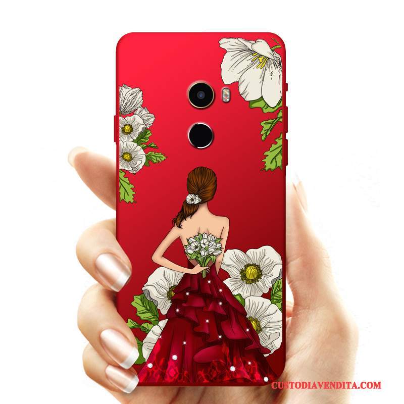 Custodia Mi Mix 2 Silicone Ornamenti Appesi Tutto Incluso, Cover Mi Mix 2 Protezione Morbidotelefono