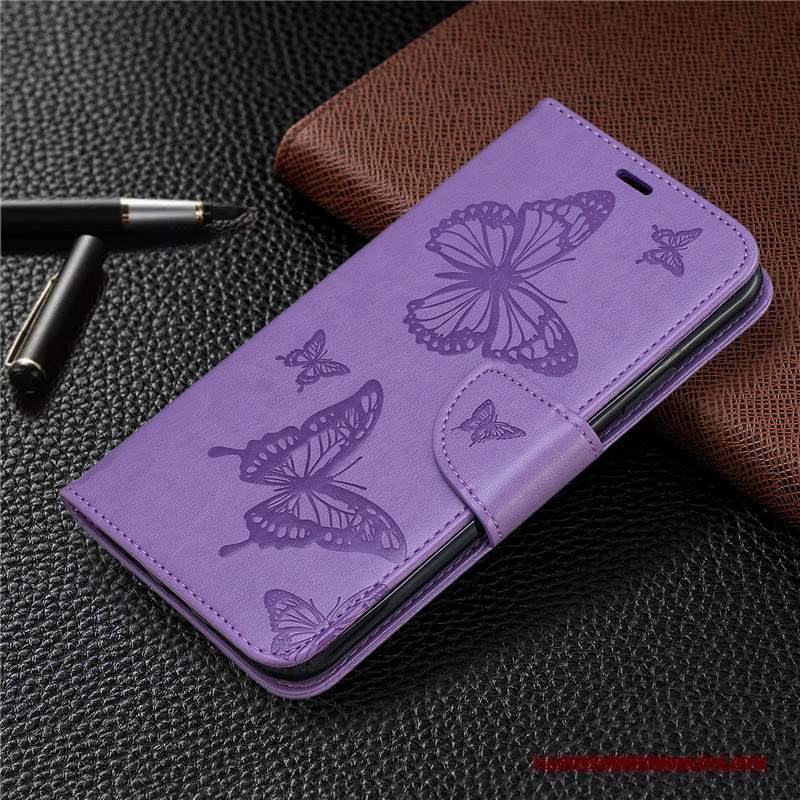 Custodia Mi Note 10 Folio Telefono Monocromatico, Cover Mi Note 10 Goffratura Ornamenti Appesi Goffratura