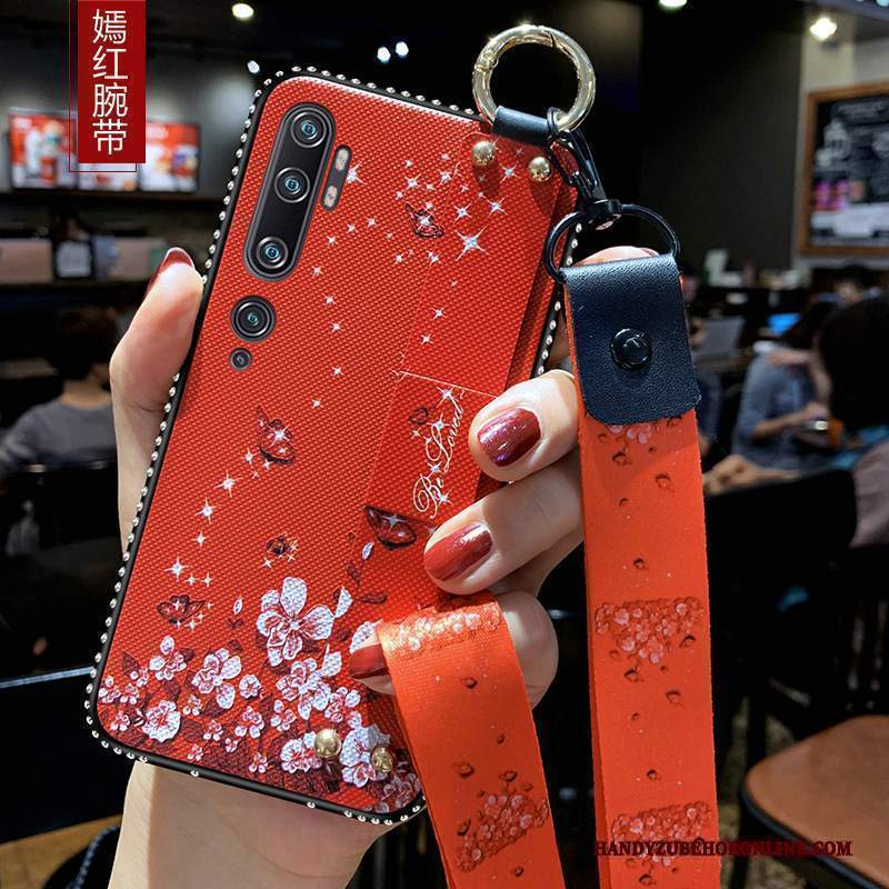 Custodia Mi Note 10 Protezione Telefono Rosso, Cover Mi Note 10 Anti-caduta Tendenza