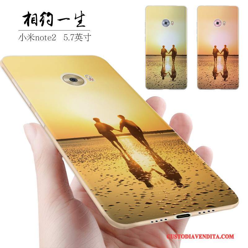 Custodia Mi Note 2 Creativo Piccola Anti-caduta, Cover Mi Note 2 Silicone Tutto Incluso Macchiati