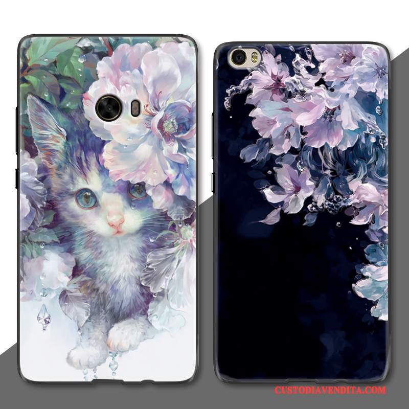 Custodia Mi Note 2 Creativo Piccola Arte, Cover Mi Note 2 Protezione Fiori Lusso