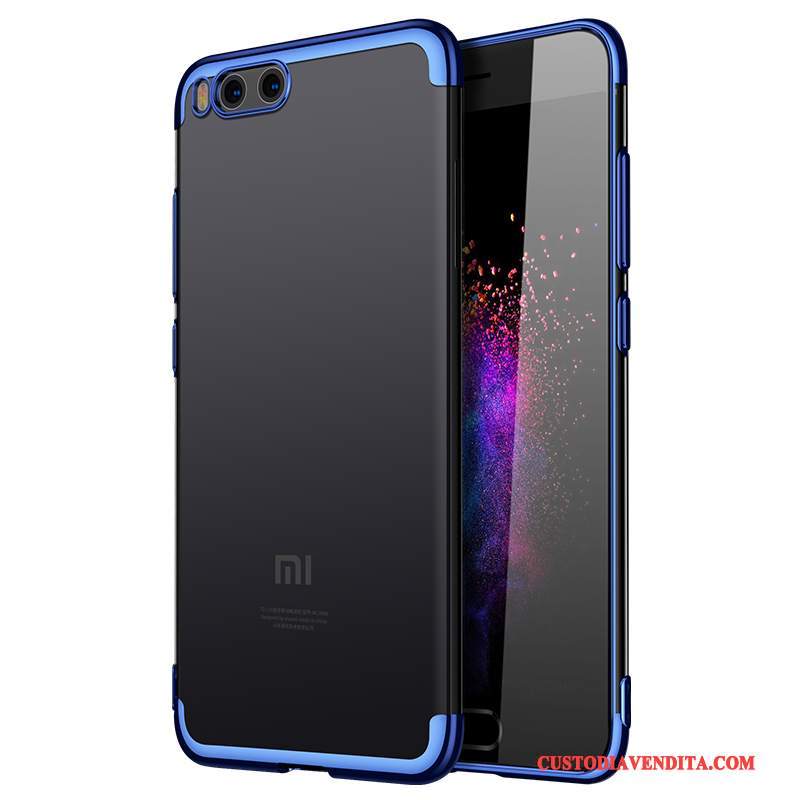 Custodia Mi Note 2 Silicone Blu Morbido, Cover Mi Note 2 Protezione Telefono Piccola