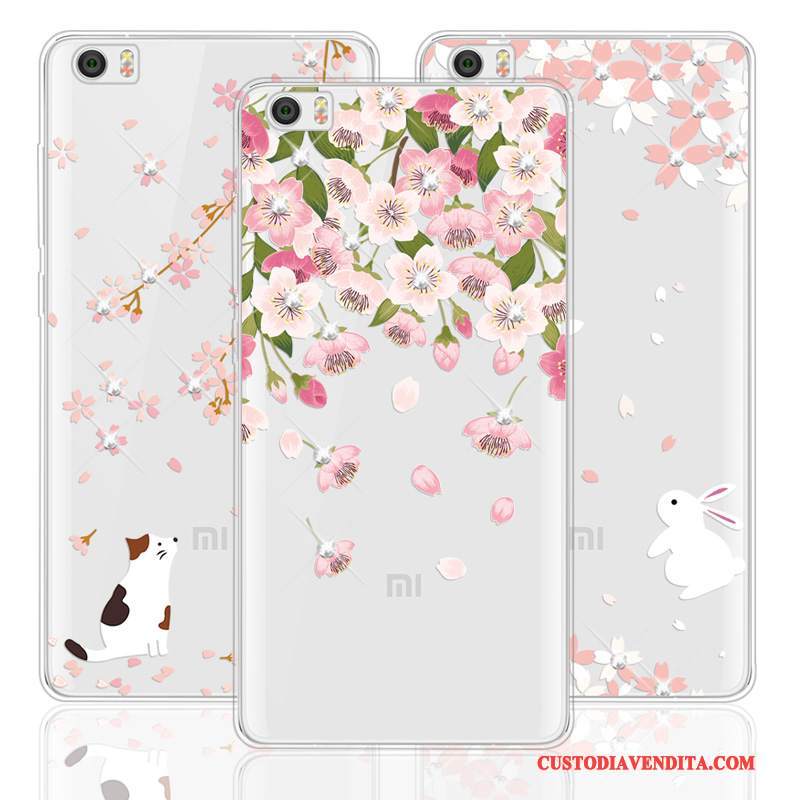 Custodia Mi Note 2 Strass Ornamenti Appesi Piccola, Cover Mi Note 2 Protezione Telefono Rosa