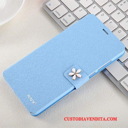 Custodia Mi Note 3 Folio Piccola Blu, Cover Mi Note 3 Pelle Telefono Tutto Incluso