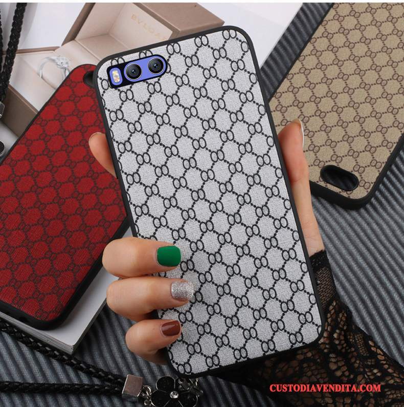 Custodia Mi Note 3 Silicone Rosso Grande, Cover Mi Note 3 Protezione Biancotelefono