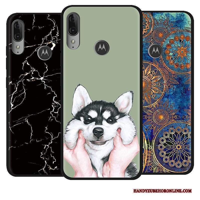 Custodia Moto E6 Plus Cartone Animato Tendenza Vendita Calda, Cover Moto E6 Plus Colore Telefono Macchiati