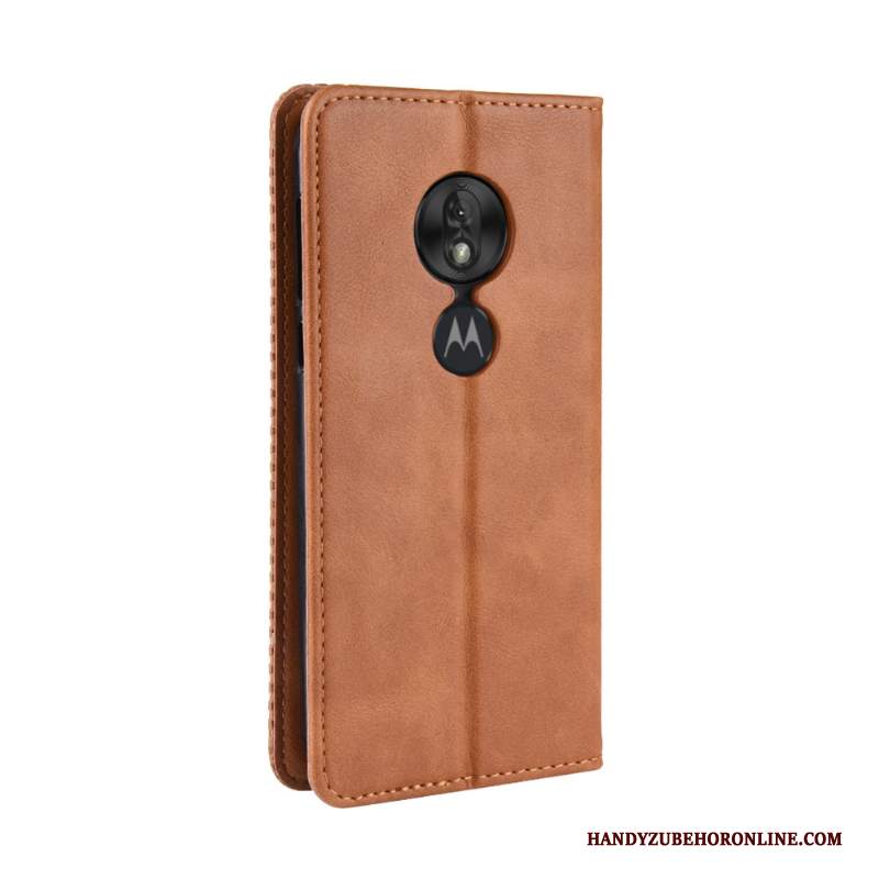 Custodia Moto G7 Play Protezione Anti-cadutatelefono, Cover Moto G7 Play Pelle Carta Tendenza