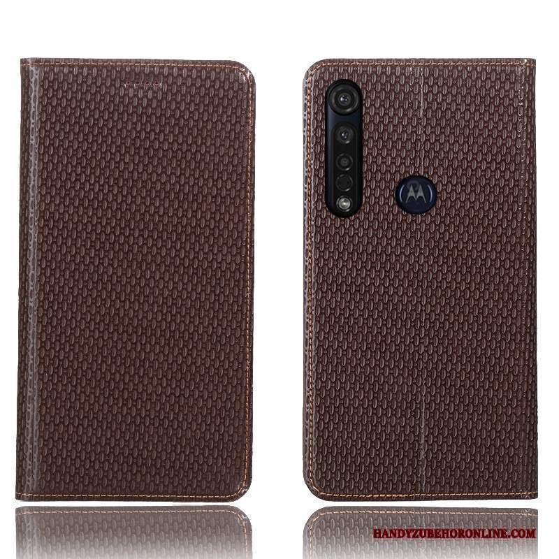 Custodia Moto G8 Plus Pelle Telefono Anti-caduta, Cover Moto G8 Plus Protezione Tutto Incluso