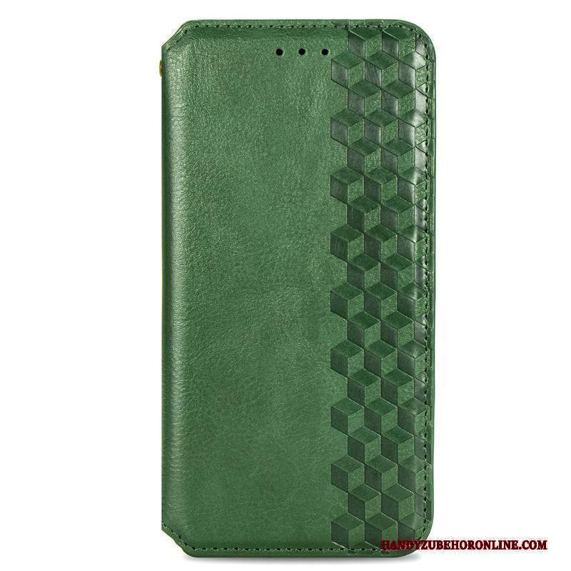 Custodia Moto G8 Power Lite Goffratura A Quadri Verde, Cover Moto G8 Power Lite Protezione Telefono Ornamenti Appesi