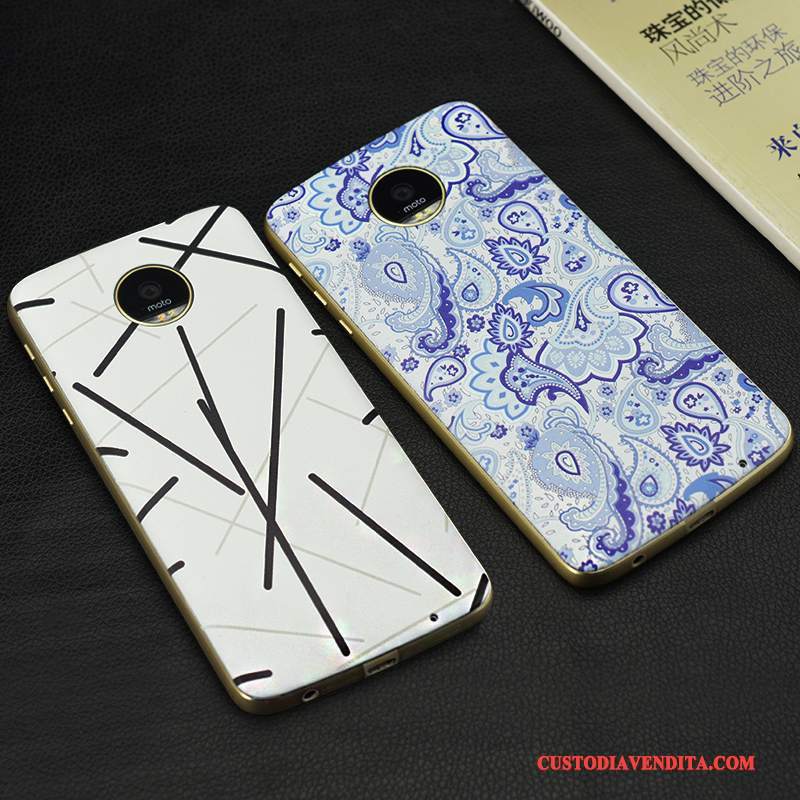 Custodia Moto Z Coperchio Posteriore Bianco, Cover Moto Z Telefono Blu
