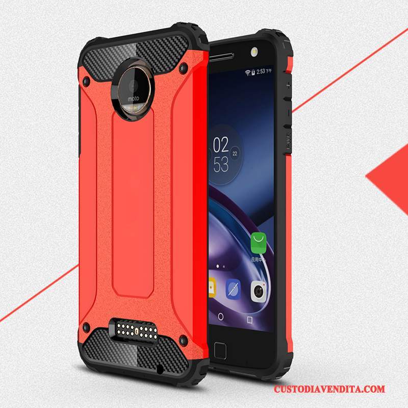 Custodia Moto Z Silicone Rosso Tutto Incluso, Cover Moto Z Protezione Anti-cadutatelefono