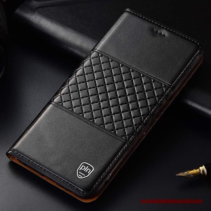 Custodia Motorola One Vision Pelle Telefono Nero, Cover Motorola One Vision Protezione Tutto Incluso