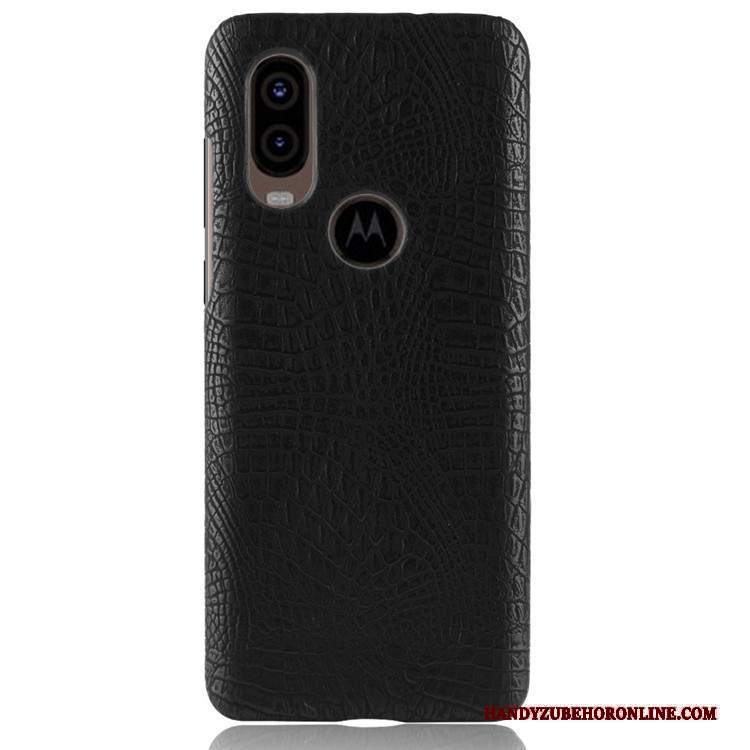 Custodia Motorola One Vision Protezione Antiscivolo Nero, Cover Motorola One Vision Telefono Difficile