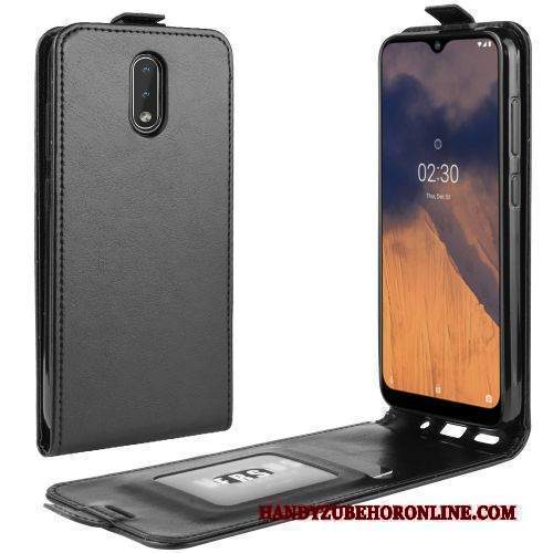 Custodia Nokia 2.3 Portafoglio Semplici Affari, Cover Nokia 2.3 Pelle Tendenza Nero