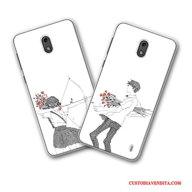 Custodia Nokia 2 Silicone Fresco Morbido, Cover Nokia 2 Protezione Piccola Anti-caduta
