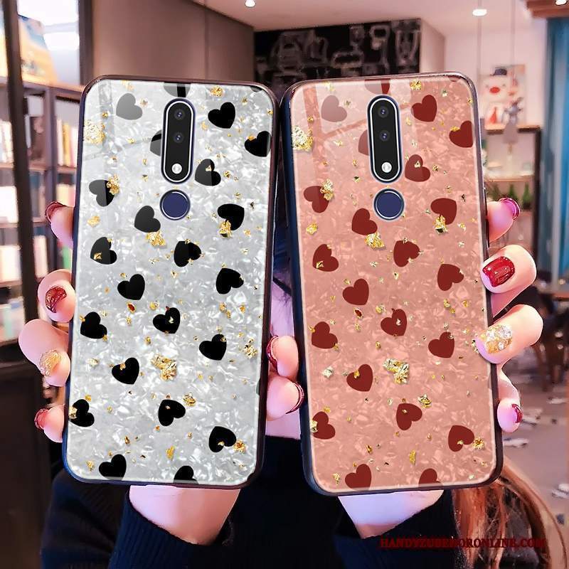 Custodia Nokia 3.1 Plus Moda Telefono Amare, Cover Nokia 3.1 Plus Vento Rosa