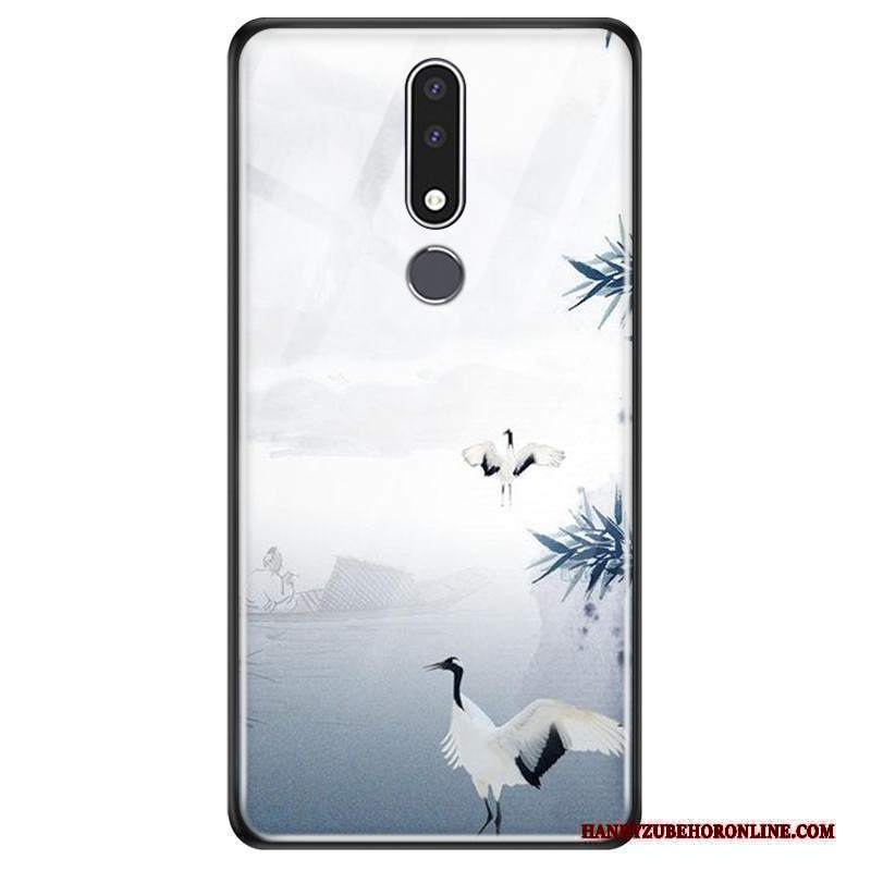 Custodia Nokia 3.1 Plus Protezione Blutelefono, Cover Nokia 3.1 Plus Stile Cinese Vento