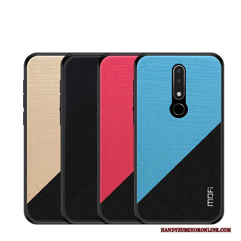 Custodia Nokia 3.1 Plus Protezione Oro Pellicola Protettiva, Cover Nokia 3.1 Plus Modello Brillante