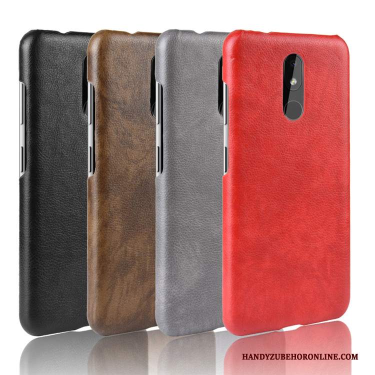 Custodia Nokia 3.2 Pelle Borse Modello, Cover Nokia 3.2 Protezione Telefono Litchi