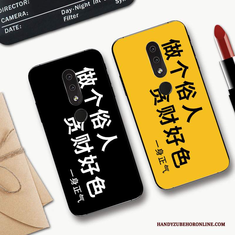 Custodia Nokia 4.2 Cartone Animato Tutto Incluso Di Personalità, Cover Nokia 4.2 Silicone Anti-caduta Nero