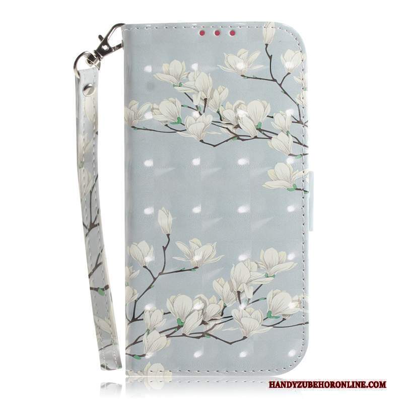 Custodia Nokia 5.1 Plus Protezione Blu Chiaro Ciliegia, Cover Nokia 5.1 Plus Pelle Telefono