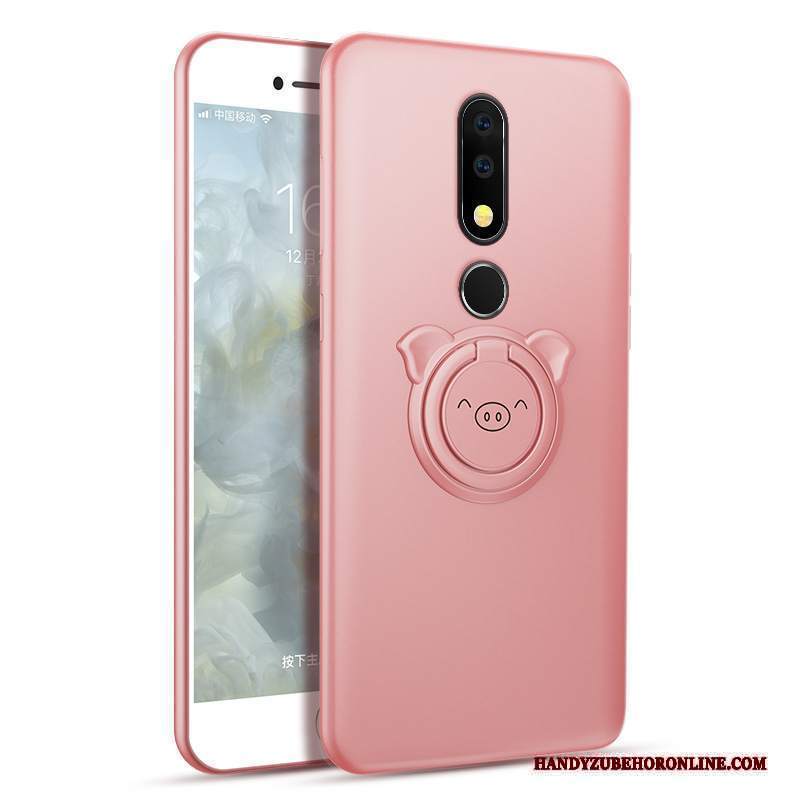 Custodia Nokia 5.1 Plus Silicone Morbido Tutto Incluso, Cover Nokia 5.1 Plus Protezione Nuovo Rosa