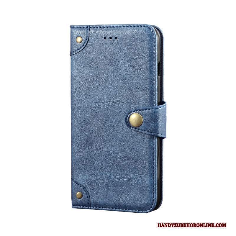 Custodia Nokia 5.3 Folio Telefono Blu, Cover Nokia 5.3 Protezione Carta