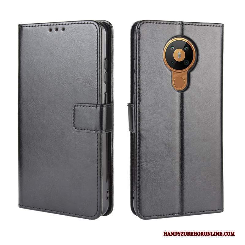 Custodia Nokia 5.3 Pelle Nero Modello, Cover Nokia 5.3 Protezione Cartatelefono