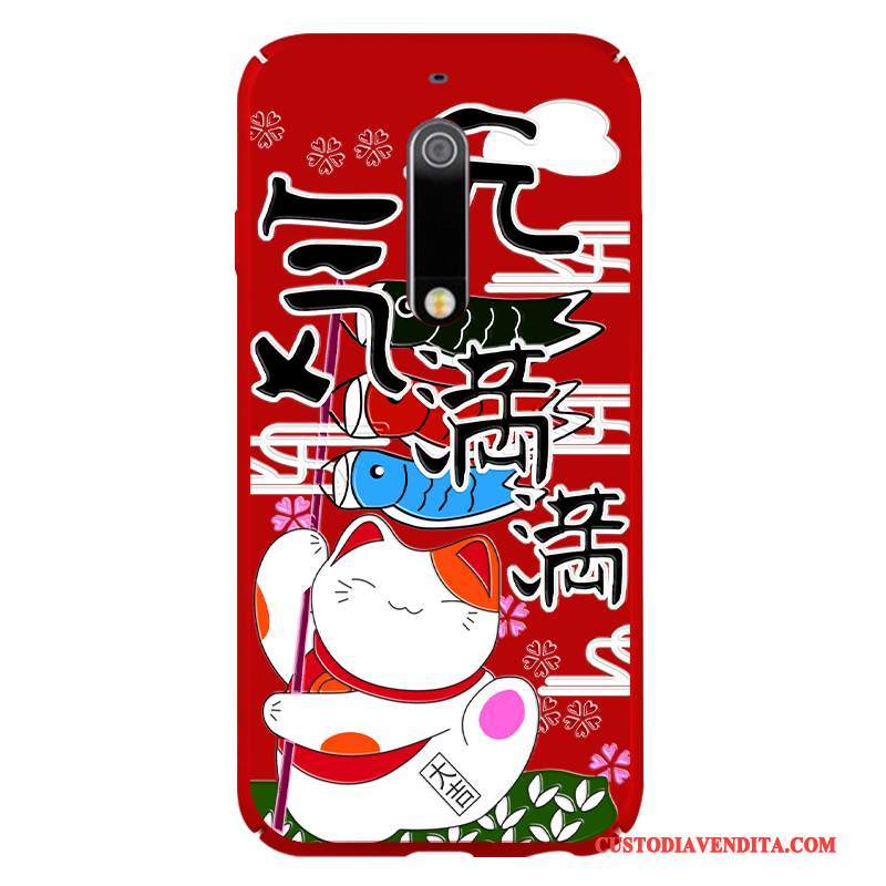 Custodia Nokia 5 Cartone Animato Nuovo Macchiati, Cover Nokia 5 Goffratura Ornamenti Appesi Anti-caduta