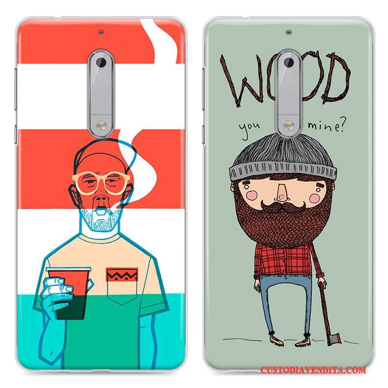 Custodia Nokia 5 Cartone Animato Tendenza Anti-caduta, Cover Nokia 5 Colore Morbidotelefono