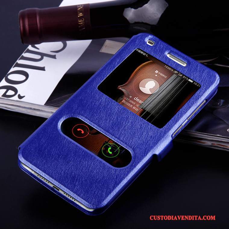 Custodia Nokia 6 Protezione Blu Anti-caduta, Cover Nokia 6 Pelle Telefono