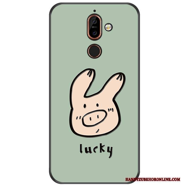 Custodia Nokia 7 Plus Silicone Piccola Anti-caduta, Cover Nokia 7 Plus Tutto Incluso Morbido