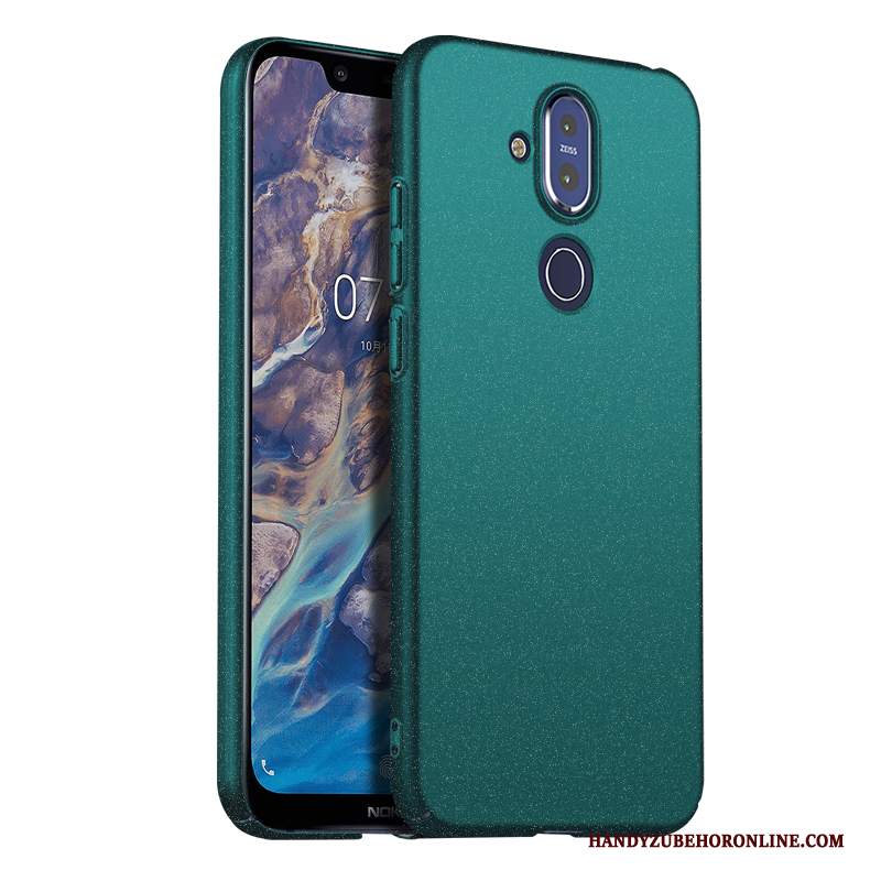 Custodia Nokia 8.1 Protezione Tutto Incluso Macchiati, Cover Nokia 8.1 Verde Sottile