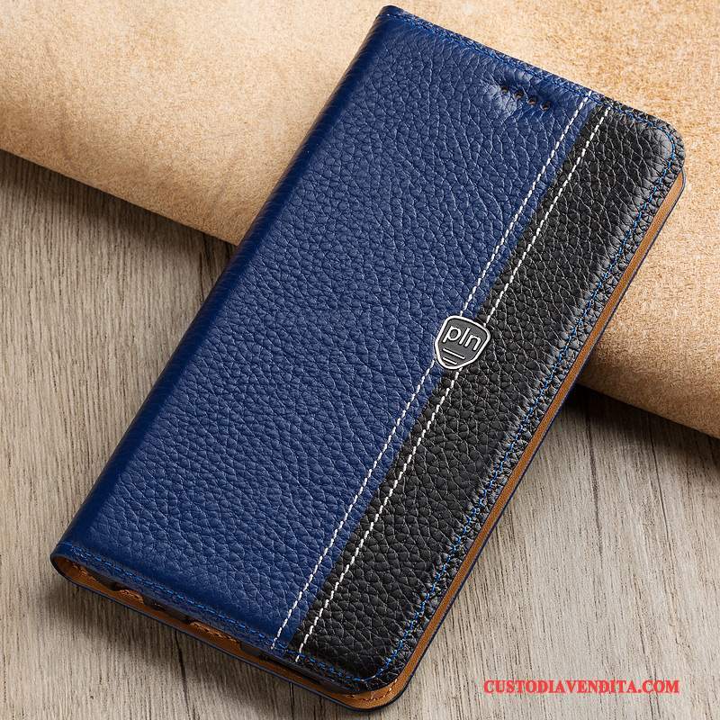 Custodia Nokia 8 Folio Verdetelefono, Cover Nokia 8 Pelle