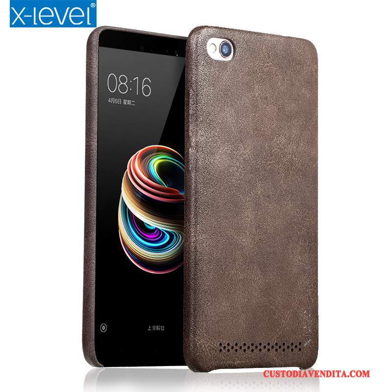 Custodia Redmi 5a Pelle Sottile Anti-caduta, Cover Redmi 5a Protezione Rossotelefono