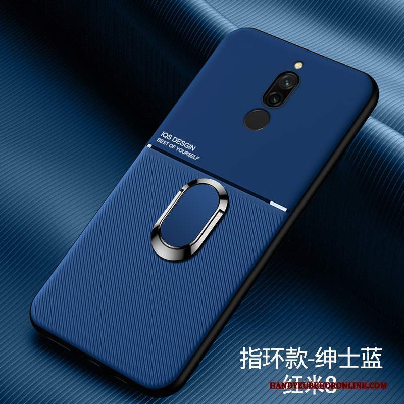 Custodia Redmi 8 Protezione Piccola Rosso, Cover Redmi 8 Moda Blu Sottile