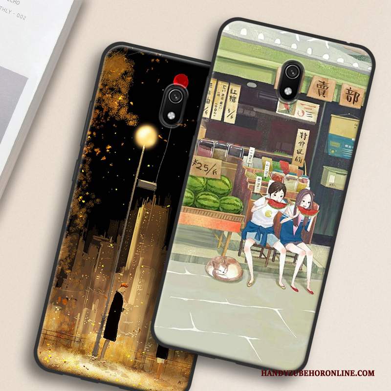 Custodia Redmi 8a Silicone Rosso Piccola, Cover Redmi 8a Protezione Verdetelefono