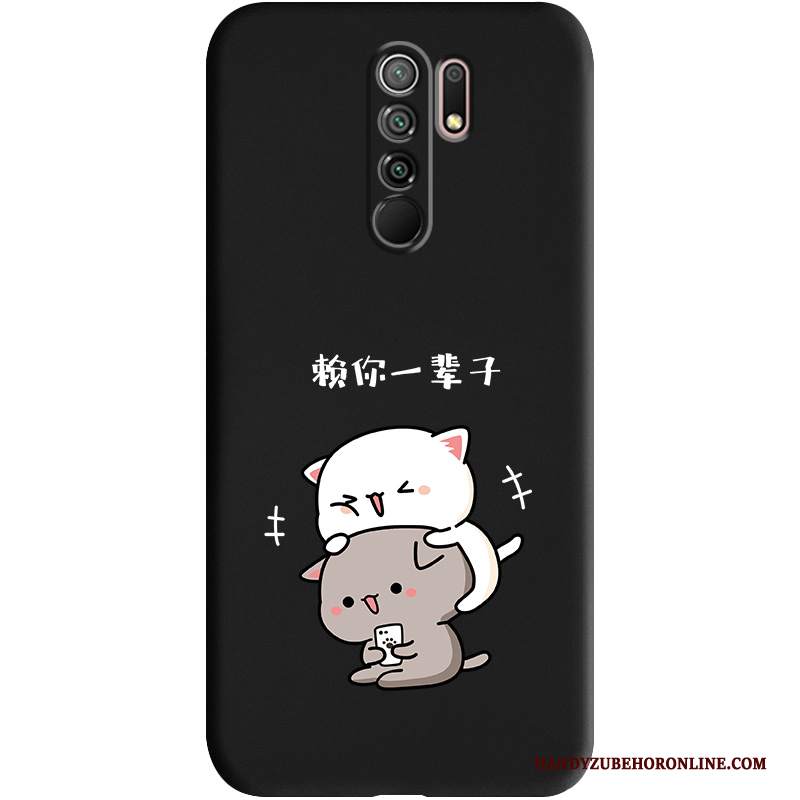 Custodia Redmi 9 Silicone Tendenza Net Red, Cover Redmi 9 Cartone Animato Amanti Tutto Incluso
