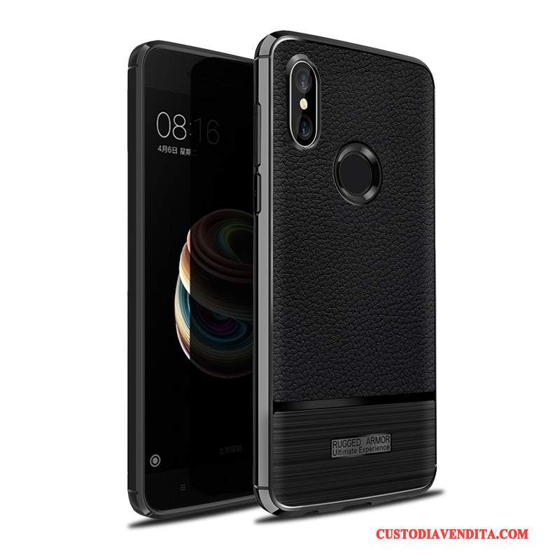 Custodia Redmi Note 5 Creativo Nero Anti-caduta, Cover Redmi Note 5 Protezione Telefono Tutto Incluso