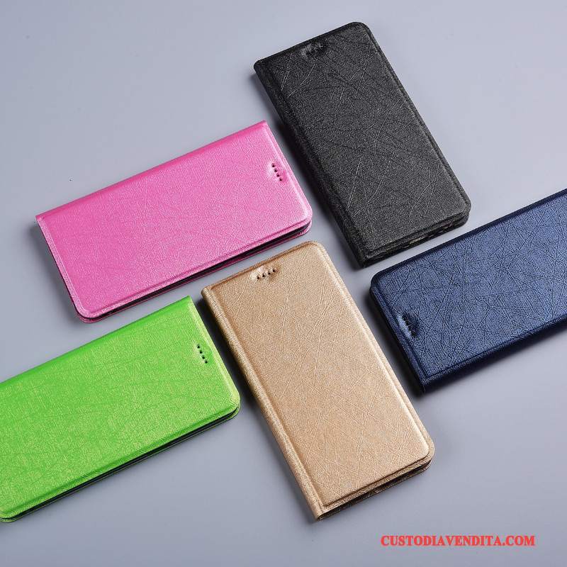 Custodia Redmi Note 5 Folio Tutto Inclusotelefono, Cover Redmi Note 5 Pelle Seta Rosso