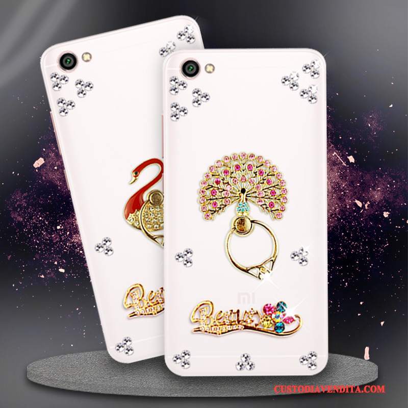 Custodia Redmi Note 5a Strass Tendenza Rosso, Cover Redmi Note 5a Protezione Piccolatelefono