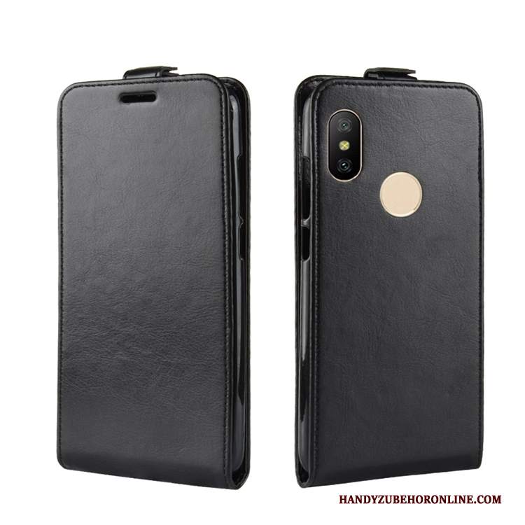 Custodia Redmi Note 6 Pro Pelle Carta Modello, Cover Redmi Note 6 Pro Folio Nerotelefono