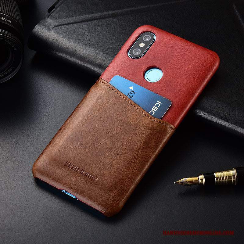 Custodia Redmi Note 6 Pro Protezione Carta Colori Misti, Cover Redmi Note 6 Pro Piccola Rosso