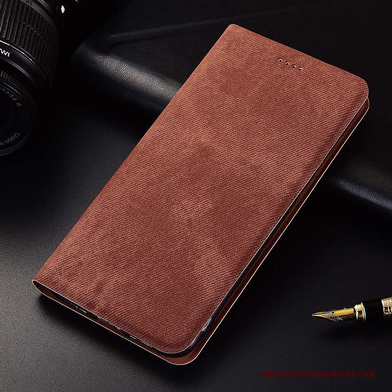 Custodia Redmi Note 6 Pro Protezione Rosso Nuovo, Cover Redmi Note 6 Pro Folio Anti-caduta Morbido