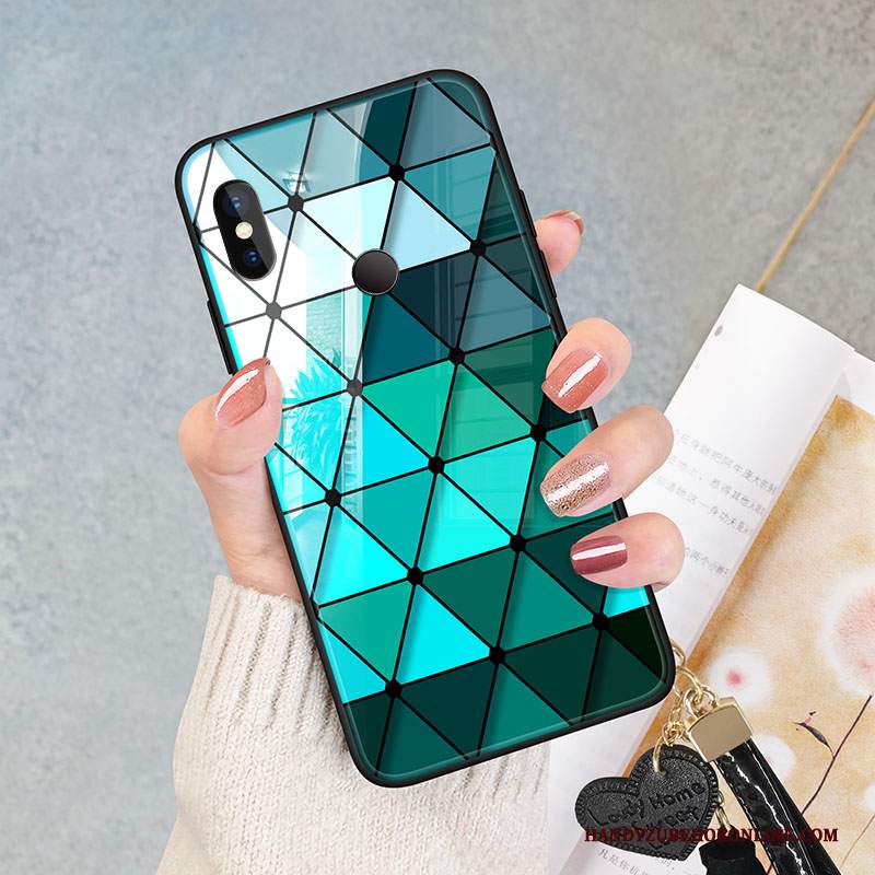 Custodia Redmi Note 6 Pro Protezione Verde Rosso, Cover Redmi Note 6 Pro Telefono Morbido